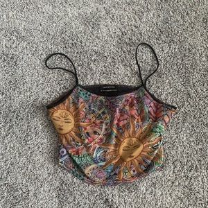 UO mesh crop top